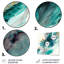 Décoration murale en métal Celebrations In Turquoise Shades Of Blue V - Abstract-87834667