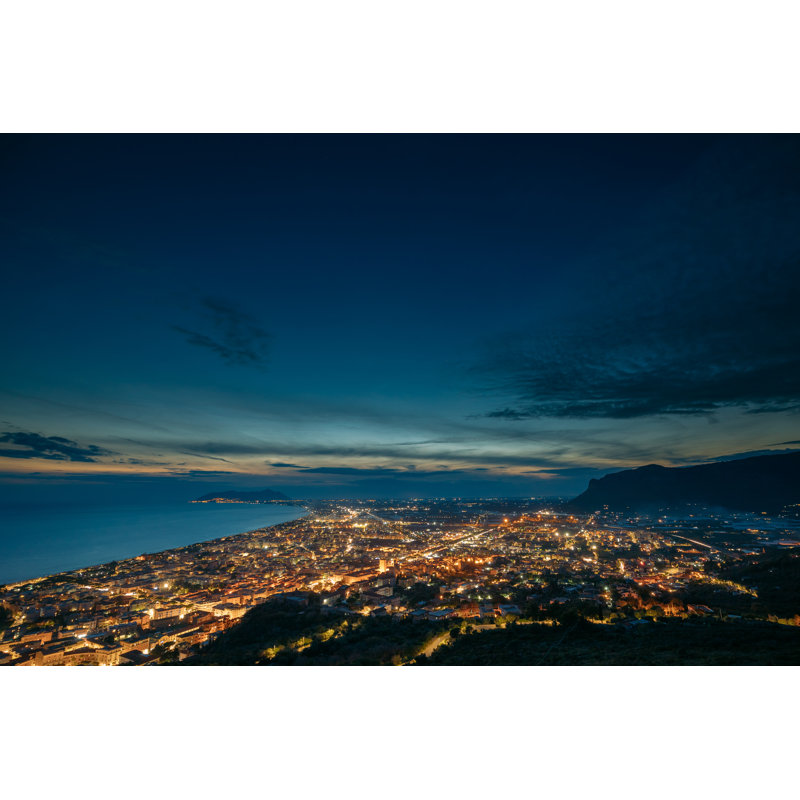 Top View Skyline - Wrapped Canvas Print, 30cm H x 46cm W
