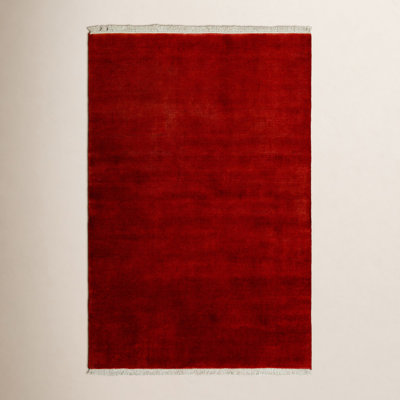 Clio Hand Loomed Wool Red Rug
