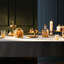 Ensemble de 2 porte-bougies chauffe-plat en verre 3 po