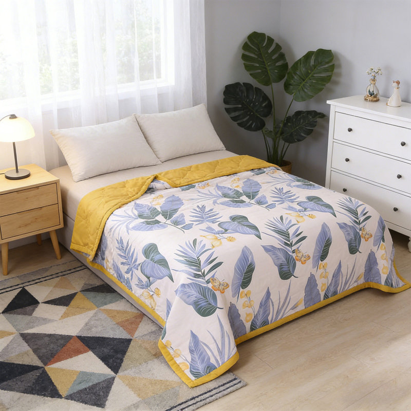 Courtepointe 39,37x59, Purple Floral