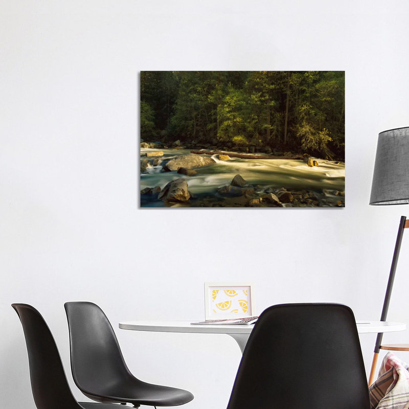 Merced River Flowing Through The Valley Floor, Yosemite National Park, California by Tim Fitzharris - Wrapped Canvas Gallery-Wrapped Canvas Giclée