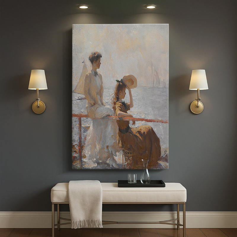 Jour d'été - Toile tendue sur toile par Frank Weston Benson, 32 x 48