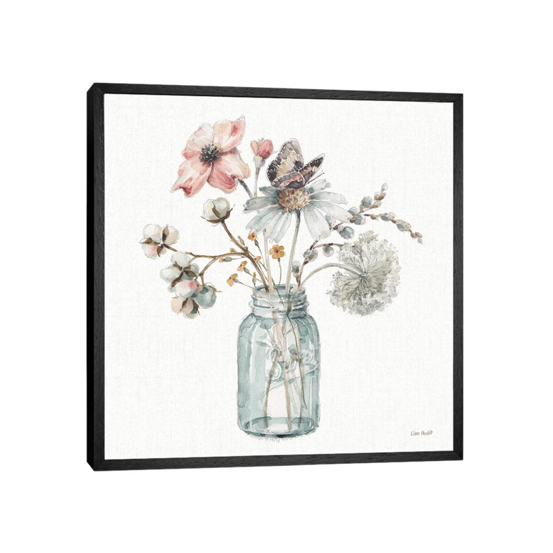 A Country Weekend IX by Lisa Audit - Print on Canvas, Black Framed, 45.72 cm H x 45.72 cm W