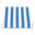 Rayures bleu vif / blanc