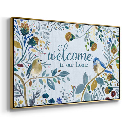 Welcome to our home, reproduction d'art sur toile