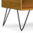 Hunter Solid Wood and Metal Industrial Small Lift Top Coffee Table with Hidden Storage, 2 Cubbies and Hairpin Legs-368800576-368800577
