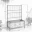 47.2 in. H x 35.4 in. W Steel Lattice Panel Trellis-954691037