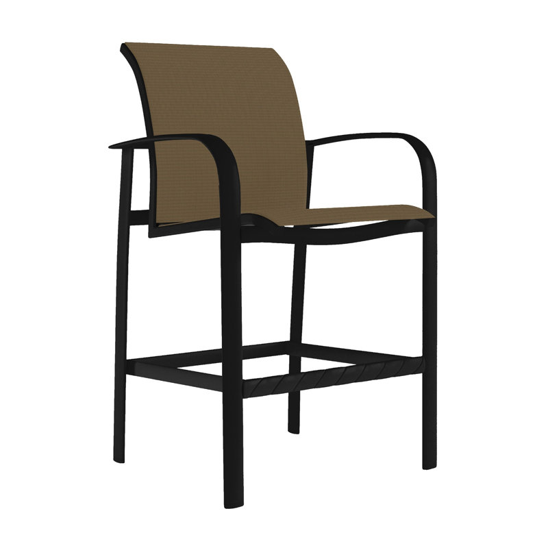 Laguna Outdoor Bar Stool, Rincon, Obsidian