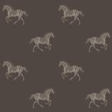 Thoroughbred - Burnt Umber Wallpaper