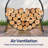 30 Inches Round Log Rack With Cover