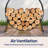 Round Log Rack With Cover