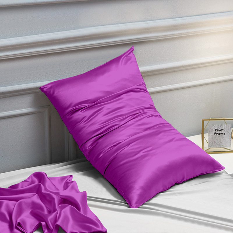 Taies d'oreiller en satin , Très grand, Mauve