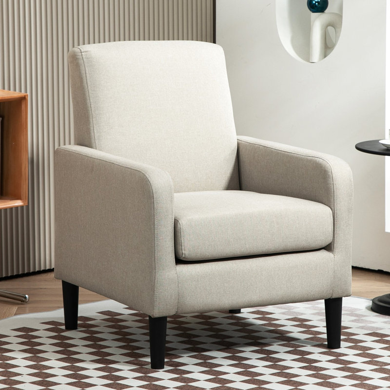 upholstery 26.2'' wide armchair, Light Camel Polyester