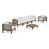 Structure grise / coussin blanc