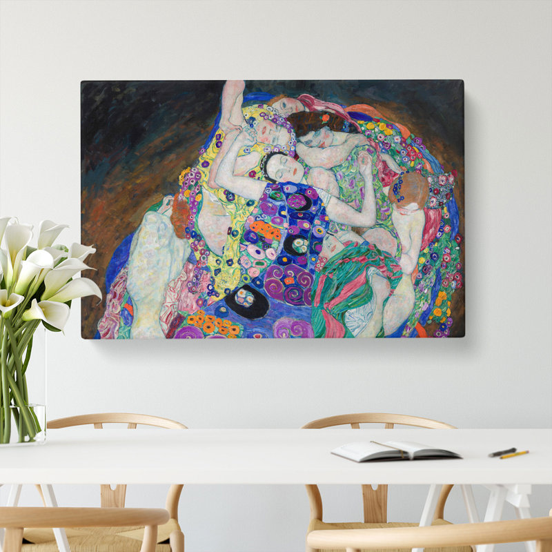 The Maiden by Gustav Klimt - Wrapped Canvas, 35cm H x 50cm W x 3cm D