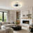20in Modern Crystal LED Ceiling Fan Light