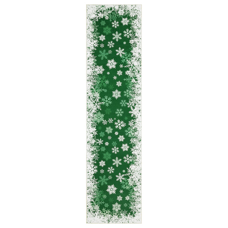 Tapis Christmas Christmas, Vert, Tapis de couloir 2 pi x 10 pi