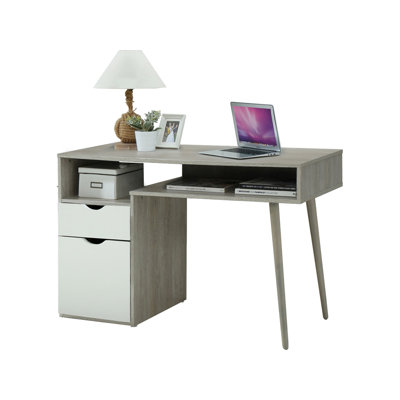 Crain Solid Wood Computer Desk