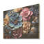 Nocturnal Pansy Elegance - Art sur bois de pin naturel-101400881