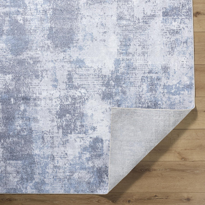 Janiaha Washable Abstract Indoor Rug, Rectangle 5'3" x 7'