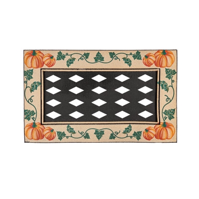 Tapis d'extérieur antidérapant Lemarcus Elegant Pumpkins