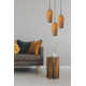 Raima Single Light Solid Wood Pendant