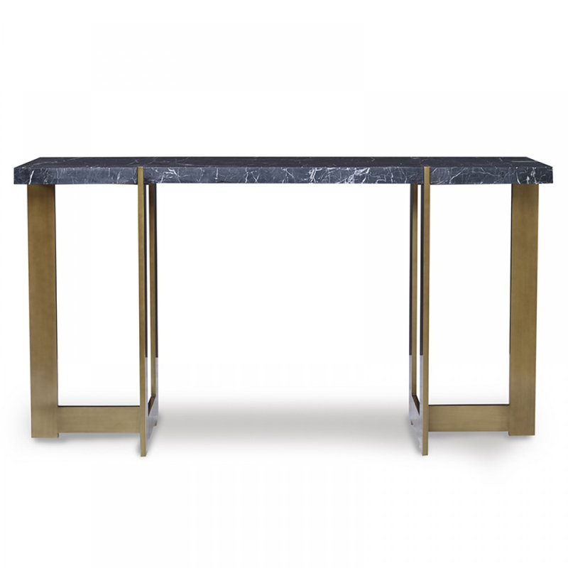 Peterson 60'' W Console Table, Polished Black