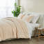 100% Cotton Puckered 3 Pc Reversible Comforter Set with Shams-95063025-95063030