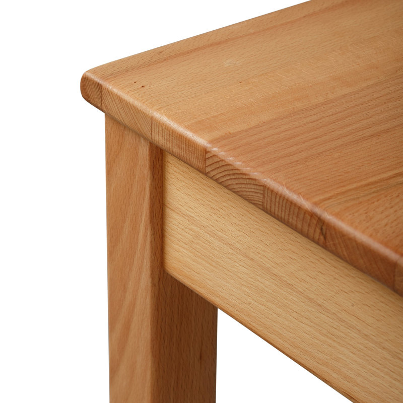 Juliana solid wood dining table, H75 x L75 x W50cm, Beech Heartwood