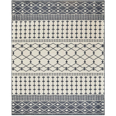 Imitation Cashmere Geometric Striped Carpet