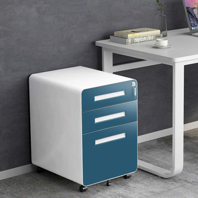 15.75'' Wide 3 -Drawer Mobile File Cabinet