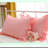 Pink Cotton Ruffles Queen Size Pillow Shams - Set of 2 - Soft & Thick 30"x20"