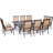 Alejandria 10 - Person Metal Patio Dining Set with Rectangular Table