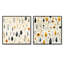 Elberton - Ensemble de 2 reproductions d'art sur toile florales-102579185-102579190
