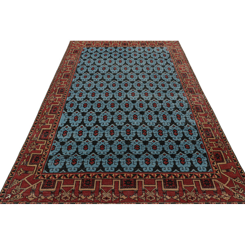 One-of-a-Kind 6’5”x9’4” Hand Knotted Area Rug