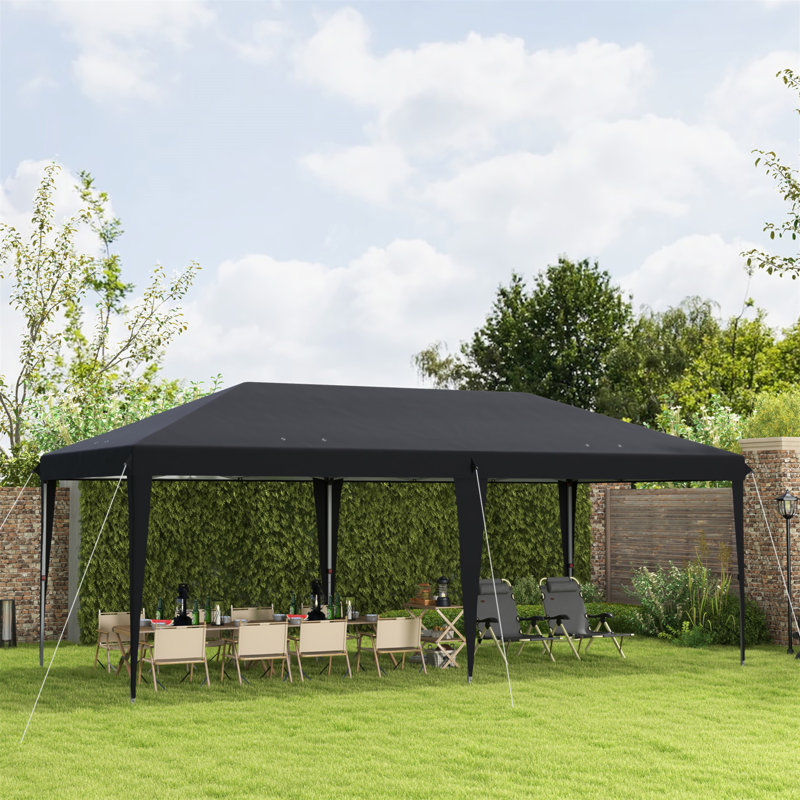 10' X 20' Pop Up Canopy Tent, Upgraded Heavy Duty Tents For Parties, Outdoor Instant Gazebo Sun Shade Shelter With Carry Bag, For Catering, Events, Wedding, Backyard BBQ