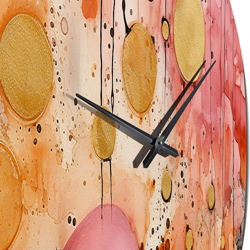 Horloge murale géométrique moderne Escape To Serenity, Petit