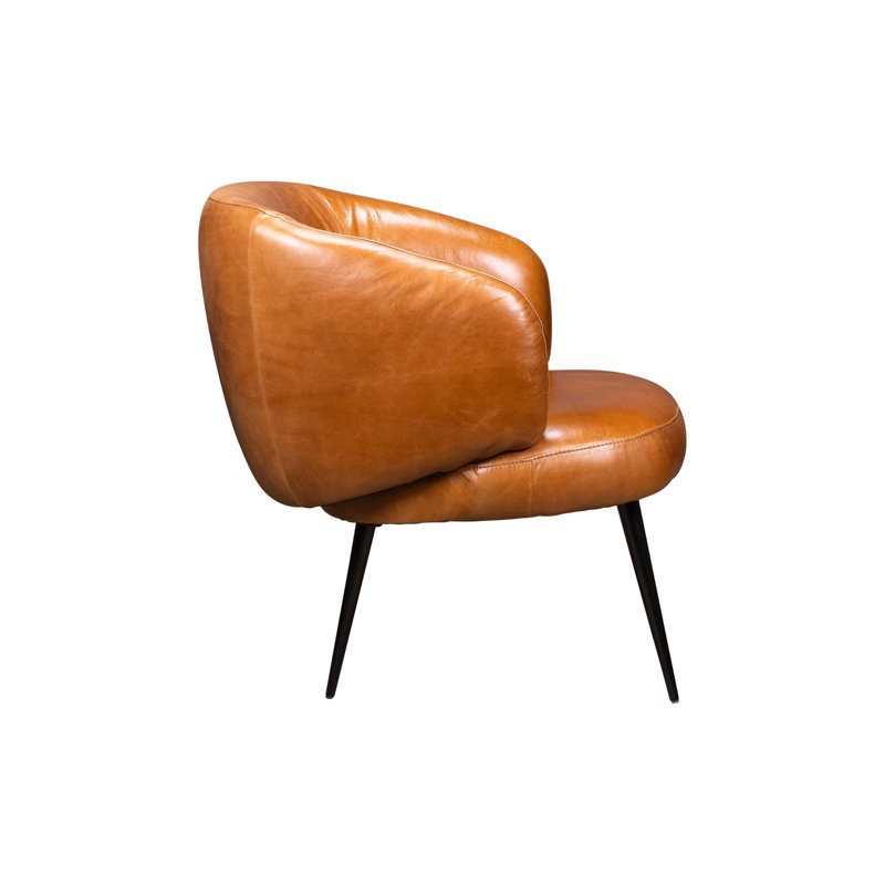 Versa Armchair, Saddle Genuine Leather