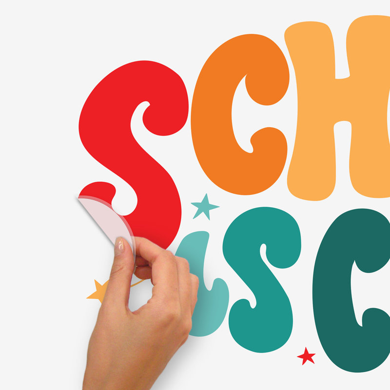School is Cool Multicolor Peel and Stick Wall Decals