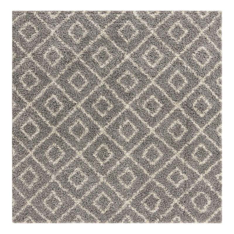 Azbill Geometric Indoor Rug, Square 7'10"