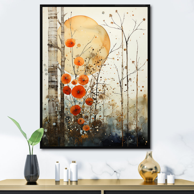 Rustic Reflections sur impression sur toile, Cadre flottant noir, H 32 po x l 16 po x P 1 po