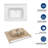 23.63" X 18.63" Rectangular Single Vanity Top With 1 Faucet Hole And Overflow(Sink Only)