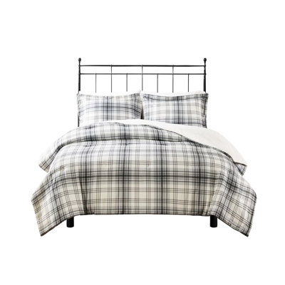 Faux Wool To Fur King/ King Comforter - Multicolor Plaid, Comfortable, Machine Washable Bedding Size Plaid & Fur, Warm, Washable, Approved