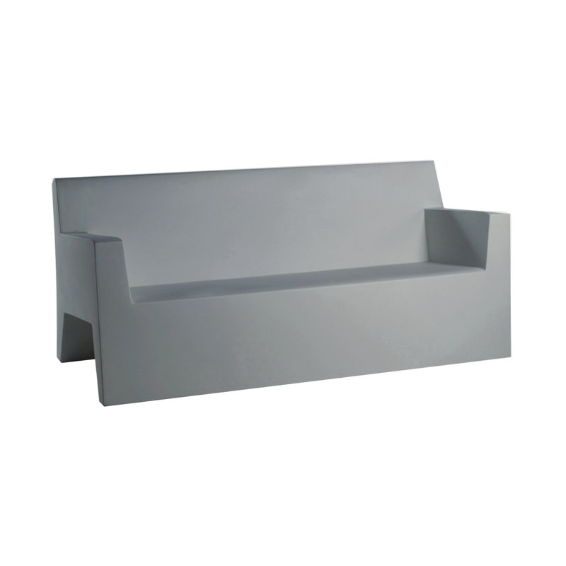 Jut 36" Wide Outdoor Patio Sofa, Steel