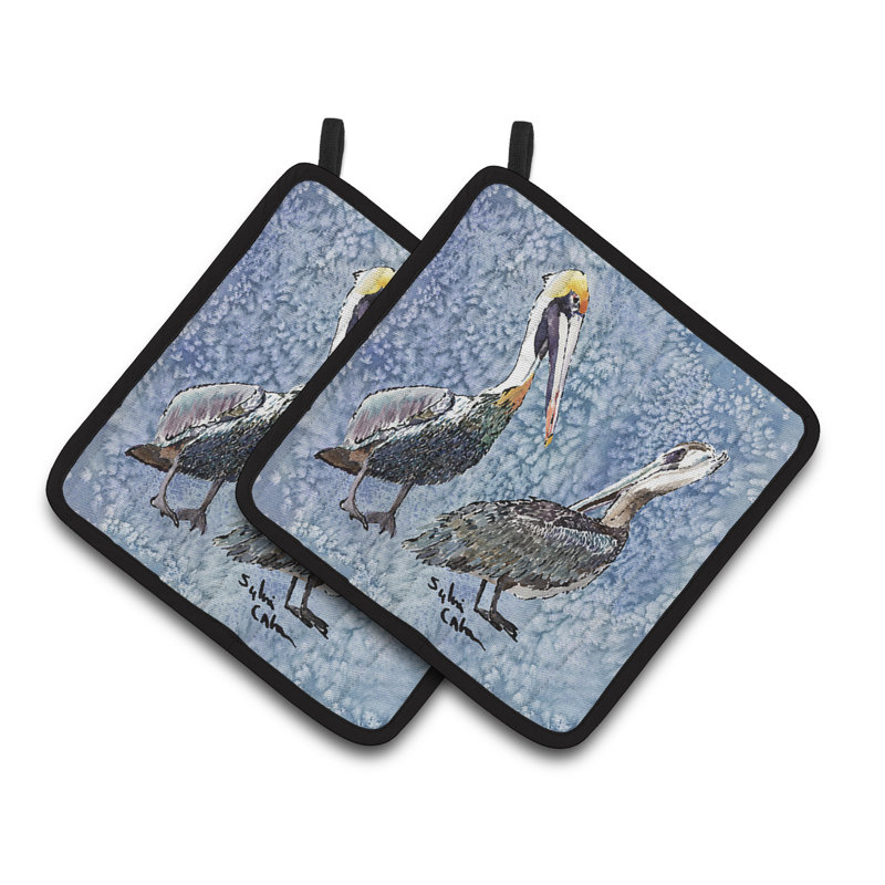 Cuisinier poignée caroline trésors Pelican, Bleu