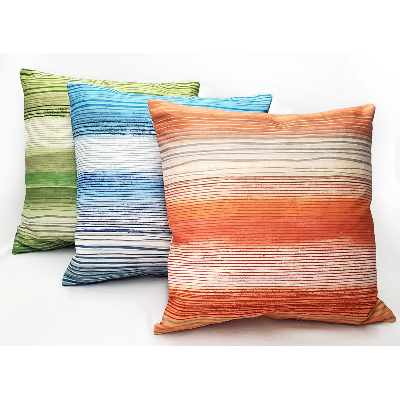 Coussin Sedona, 17 po x 17 po, Bleu