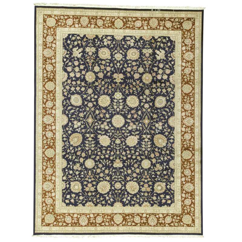 Tapis rectangulaire noué à la main