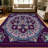 1PC Vintage Persian Bohemian Floral Medallion area rugs for Living Room, Soft and Comfortable, Suitable for all seasons, easy-to-maintain, machine washable Indoor floor mat, Under Table Farmhouse suitable for dining room, bedroom, entryway, kitchen,-824433738