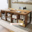 Bureau de direction rectangulaire en bois massif noyer-1837187003